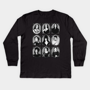 Icons of Gothic - Mistresses of the Dark! Kids Long Sleeve T-Shirt